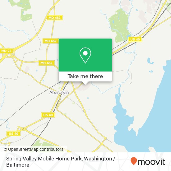 Mapa de Spring Valley Mobile Home Park