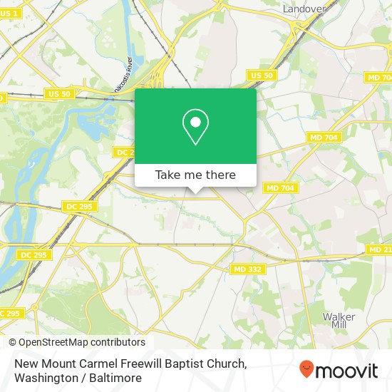 Mapa de New Mount Carmel Freewill Baptist Church