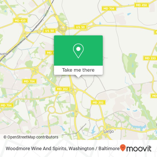 Mapa de Woodmore Wine And Spirits