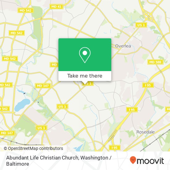 Mapa de Abundant Life Christian Church