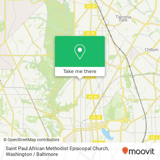 Saint Paul African Methodist Episcopal Church map