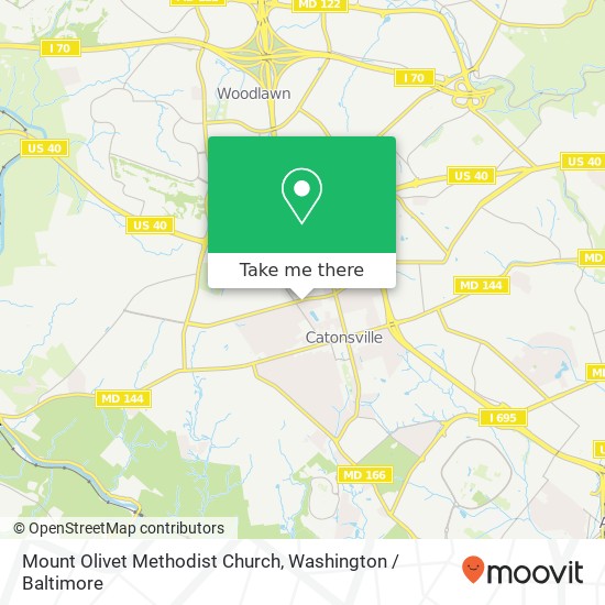 Mount Olivet Methodist Church map