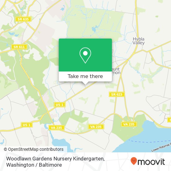 Woodlawn Gardens Nursery Kindergarten map