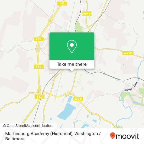 Mapa de Martinsburg Academy (Historical)