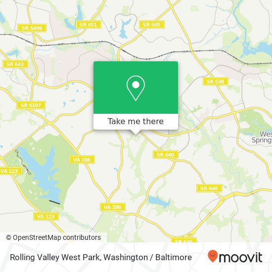 Mapa de Rolling Valley West Park