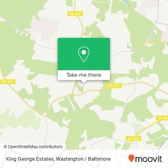 Mapa de King George Estates