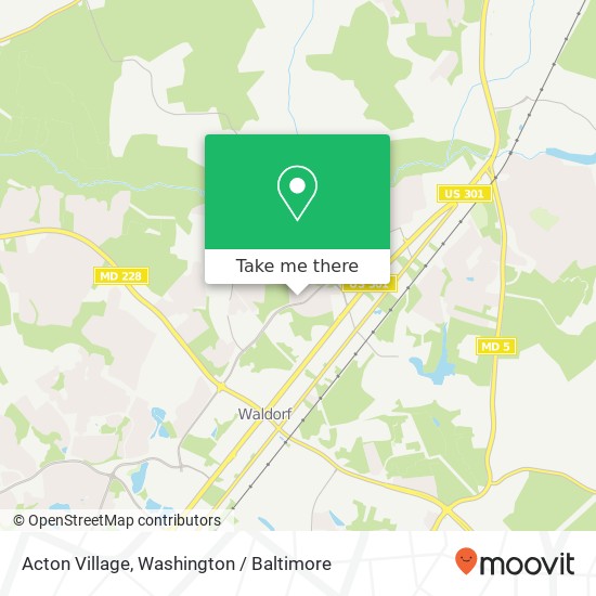 Acton Village map
