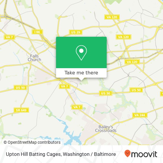 Mapa de Upton Hill Batting Cages