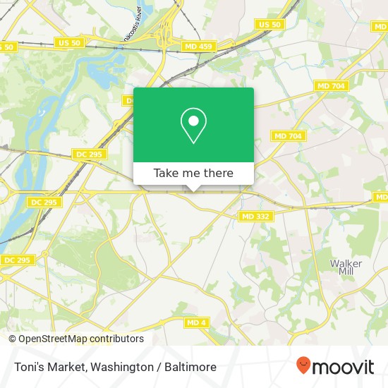 Mapa de Toni's Market