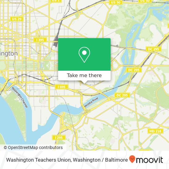 Washington Teachers Union map