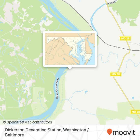 Mapa de Dickerson Generating Station