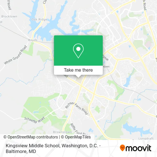 Mapa de Kingsview Middle School