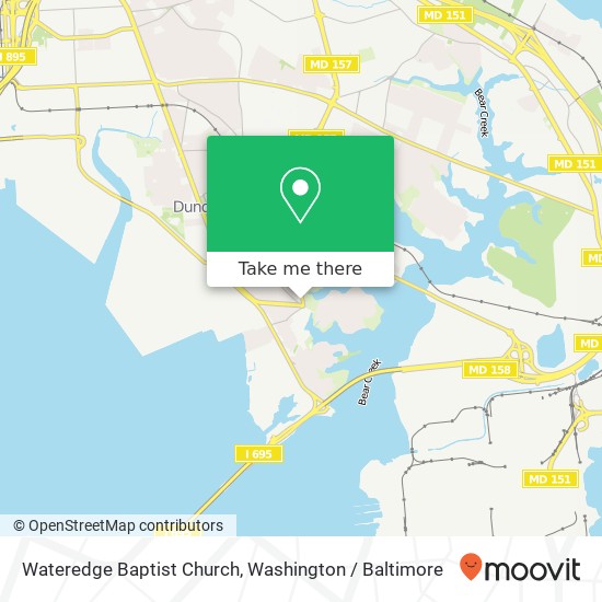 Mapa de Wateredge Baptist Church