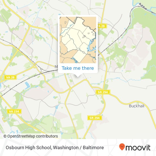 Mapa de Osbourn High School