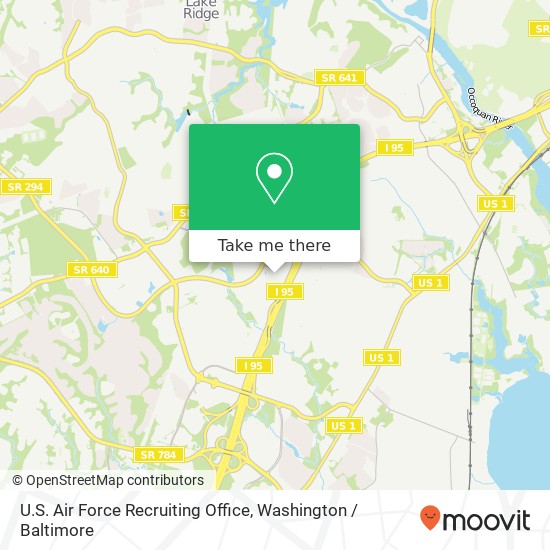 Mapa de U.S. Air Force Recruiting Office