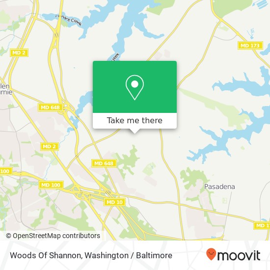 Woods Of Shannon map