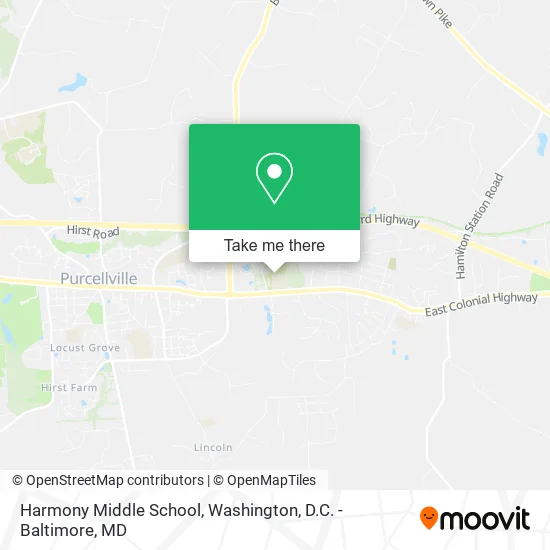 Harmony Middle School map