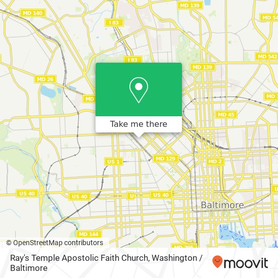 Mapa de Ray's Temple Apostolic Faith Church
