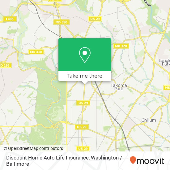Mapa de Discount Home Auto Life Insurance