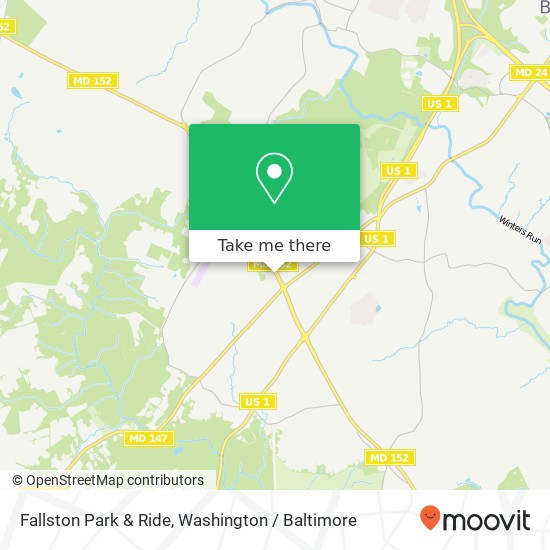 Fallston Park & Ride map