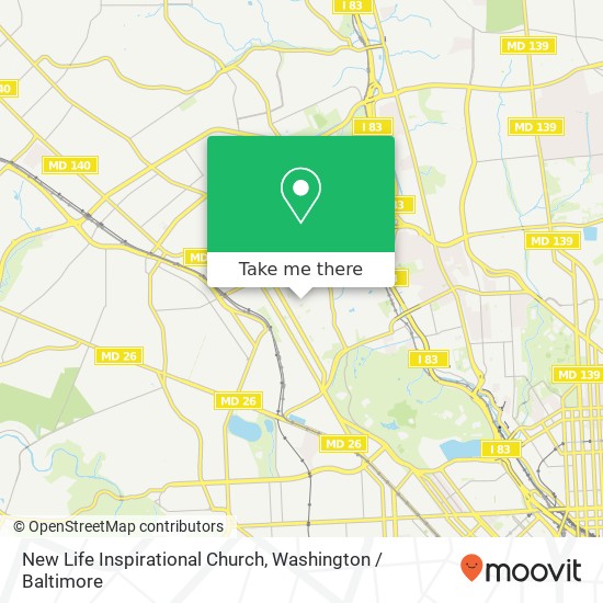 Mapa de New Life Inspirational Church