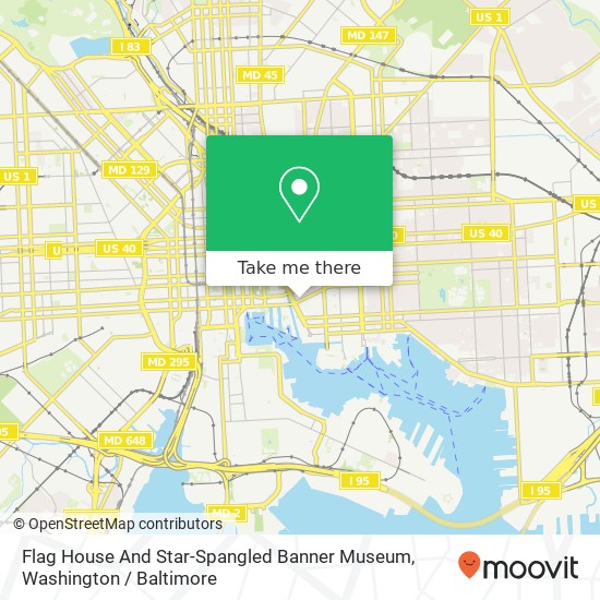 Mapa de Flag House And Star-Spangled Banner Museum