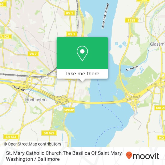 Mapa de St. Mary Catholic Church;The Basilica Of Saint Mary