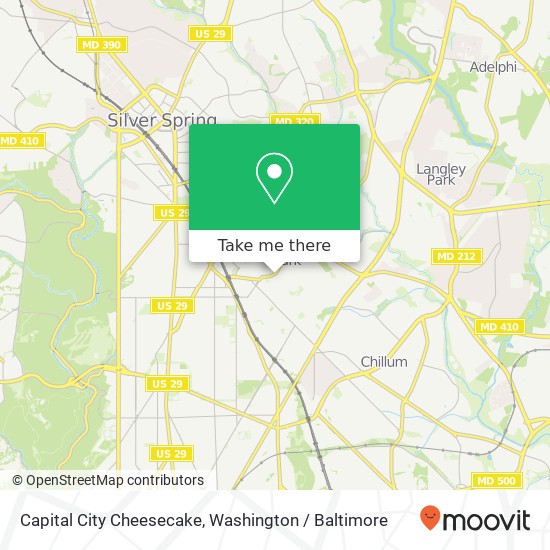 Mapa de Capital City Cheesecake