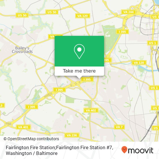 Mapa de Fairlington Fire Station;Fairlington Fire Station #7
