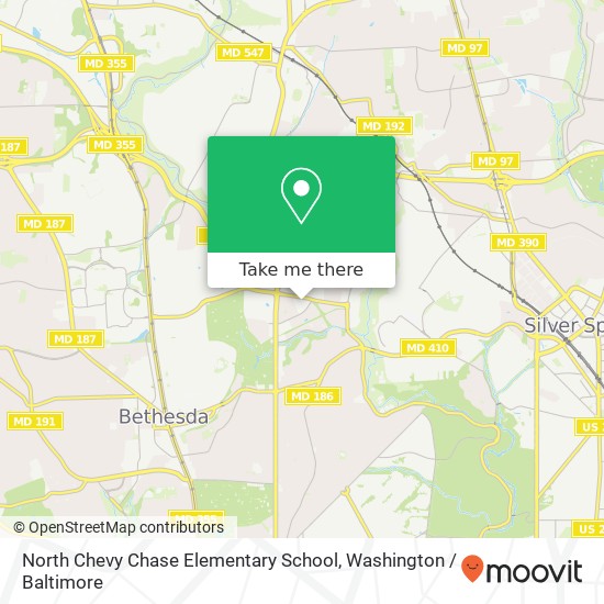 North Chevy Chase Elementary School map