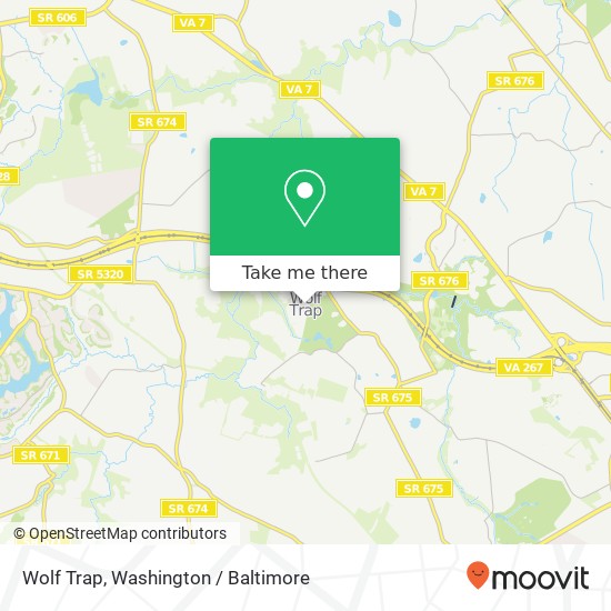 Mapa de Wolf Trap
