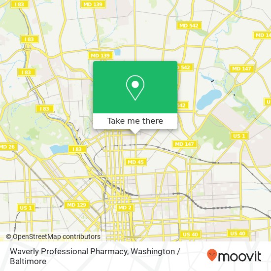 Mapa de Waverly Professional Pharmacy