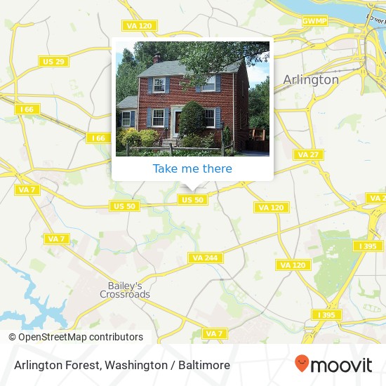 Arlington Forest map