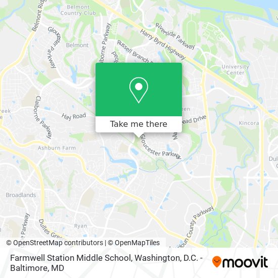 Farmwell Station Middle School map