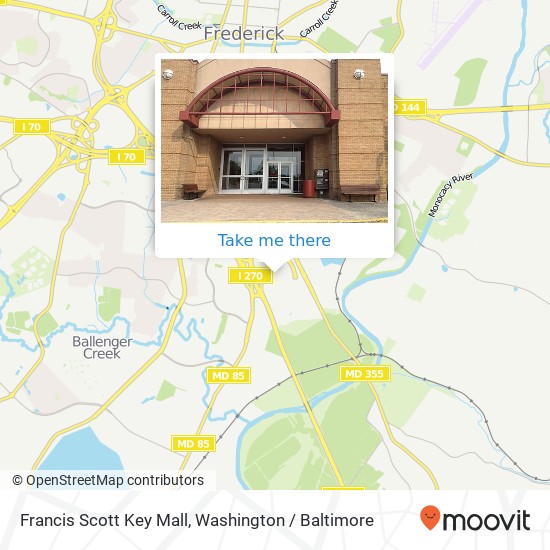 Mapa de Francis Scott Key Mall