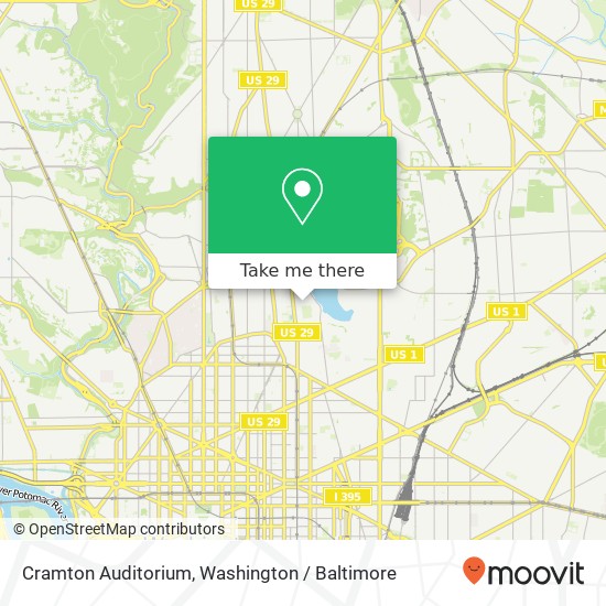 Cramton Auditorium map