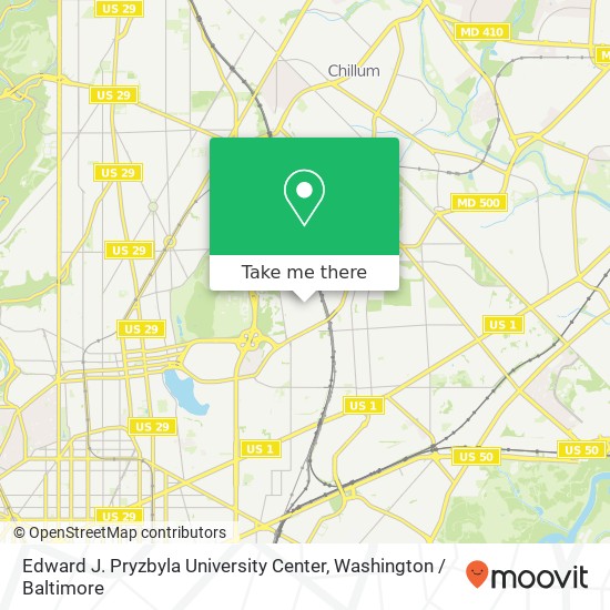 Edward J. Pryzbyla University Center map