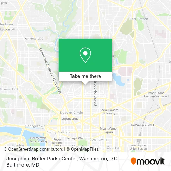 Josephine Butler Parks Center map