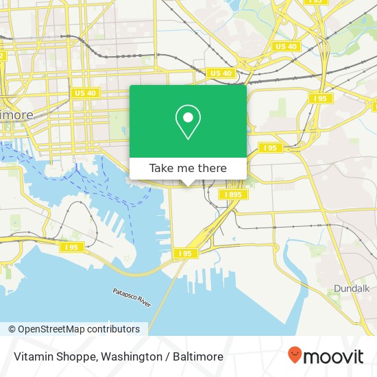 Mapa de Vitamin Shoppe