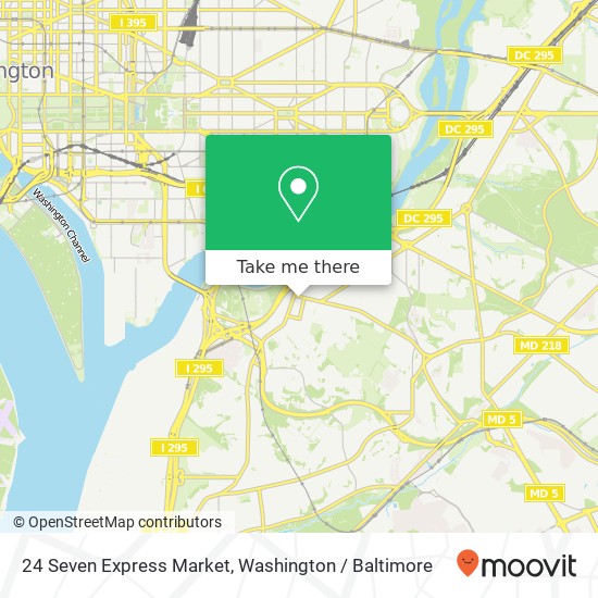 Mapa de 24 Seven Express Market