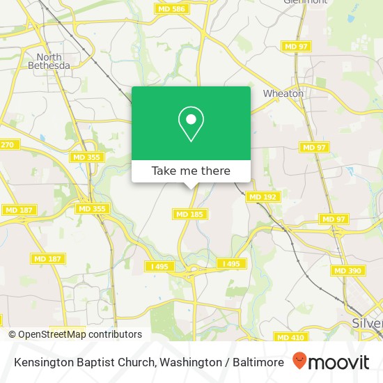 Kensington Baptist Church map