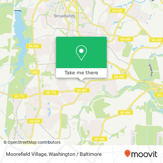 Moorefield Village map