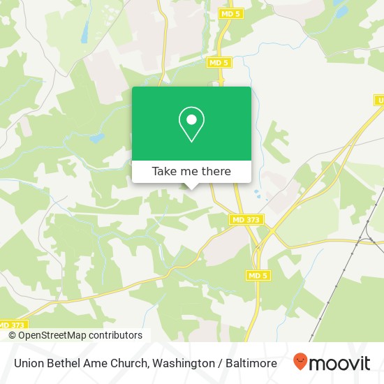Union Bethel Ame Church map