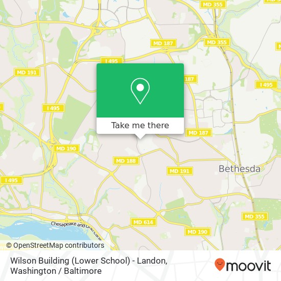 Wilson Building (Lower School) - Landon map