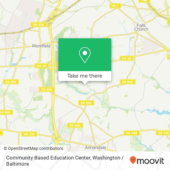 Community Based Education Center map