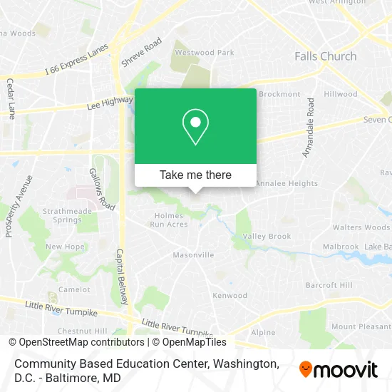 Community Based Education Center map