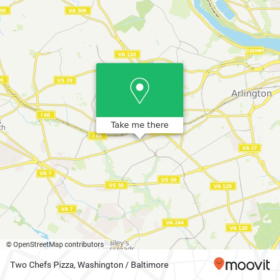 Two Chefs Pizza map