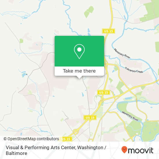 Visual & Performing Arts Center map
