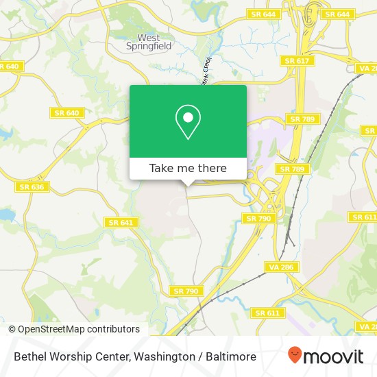 Bethel Worship Center map