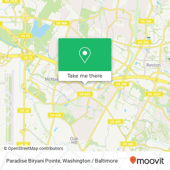 Paradise Biryani Pointe map